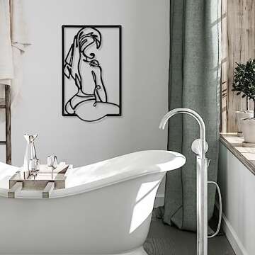 CHENGU 3-Piece Abstract Metal Wall Art for Home Decor