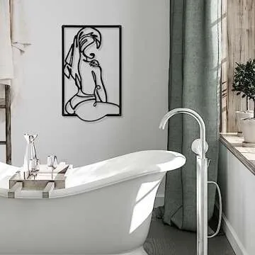 CHENGU 3-Piece Abstract Metal Wall Art for Home Decor