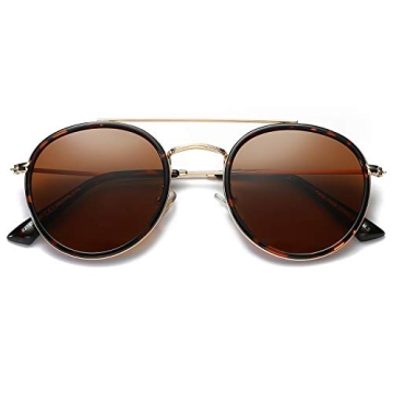 DUSHINE Polarized Round Sunglasses for Style & Comfort