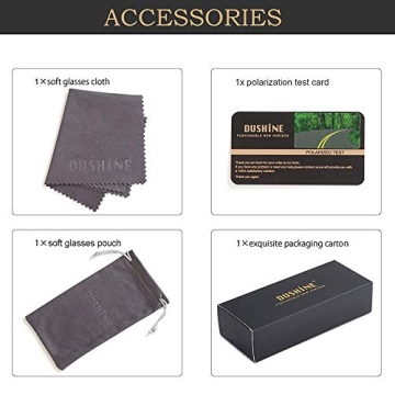 DUSHINE Polarized Round Sunglasses for Style & Comfort