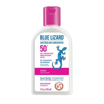 Blue Lizard Baby Mineral Sunscreen with Zinc Oxide, Water Resistant, UVA/UVB Protection with Smart T...
