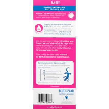 Blue Lizard Baby Mineral Sunscreen - SPF 50 Protection