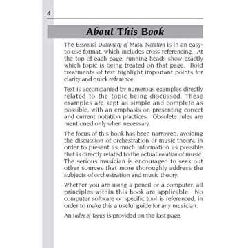 Essential Dictionary of Music Notation: Pocket Size Book (Essential Dictionary Series)