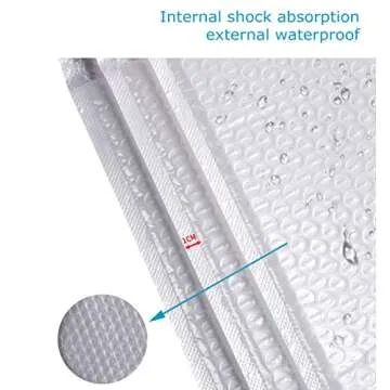 Bubble Mailers White Poly Bubble Mailers, Self-Seal Shipping Bags, Padded Envelopes, Packaging Supplies for Business (50 Pack,6x10 Inch)