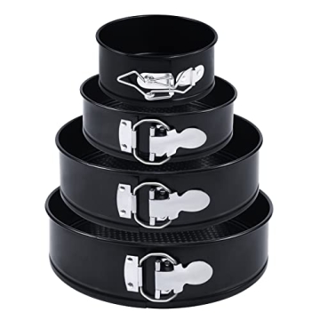 TIMDAM 4-Piece Nonstick Springform Pans Set for Baking