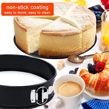 TIMDAM 4-Piece Nonstick Springform Pans Set for Baking