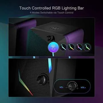 Redragon GS510 RGB Desktop Speakers with Enhanced Sound