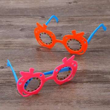 LUOEM Kids Pineapple Eyeglasses for Tropical Parties