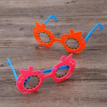 LUOEM Kids Pineapple Eyeglasses for Tropical Parties