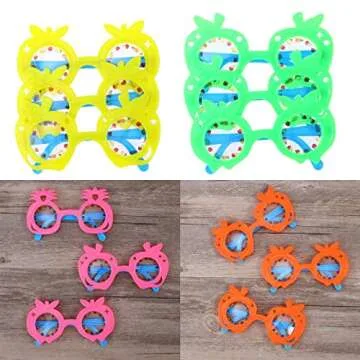 LUOEM Kids Pineapple Eyeglasses for Tropical Parties