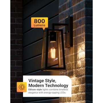 Sunco 4 Pack Dusk to Dawn Light Bulbs LED Edison 5000K Daylight, CRI90 7W Equivalent 60W, Vintage St...