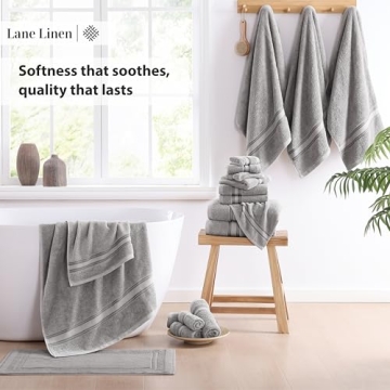 LANE LINEN 18-Piece Bath Towel Set - Soft & Quick-Dry