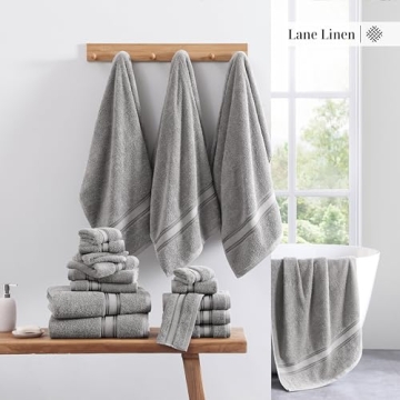 LANE LINEN 18-Piece Bath Towel Set - Soft & Quick-Dry