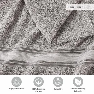 LANE LINEN 18-Piece Bath Towel Set - Soft & Quick-Dry