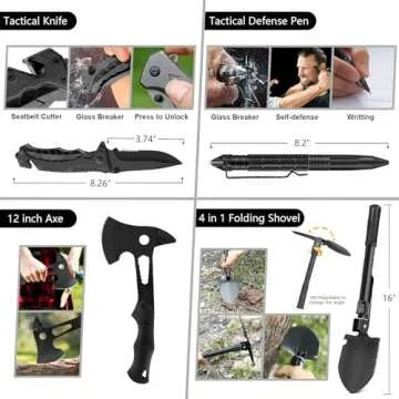 Comprehensive 151Pcs Emergency Survival Kit with First Aid Gear for Outdoor Adventures