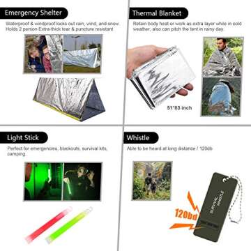 Emergency Survival Kit - 151Pcs First Aid Gear for Adventure