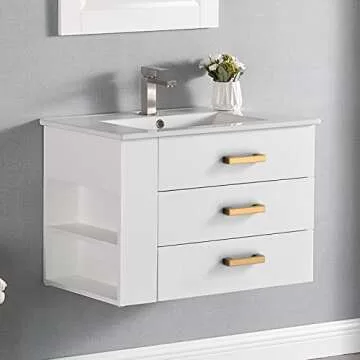 Asidrama Champagne Bronze Kitchen Cabinet Handles 6 Pack