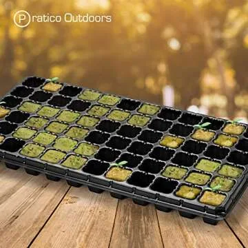 Pratico Outdoors Rockwool Grow Seed Plugs: 200 Quality Cubes