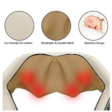 Shiatsu Neck and Back Massager with Heating and 3D Kneading