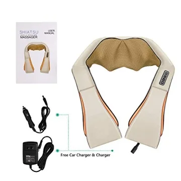 Shiatsu Neck and Back Massager with Heating and 3D Kneading