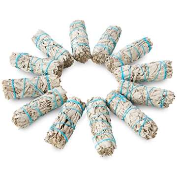 JL Local White Sage Smudge Sticks Bundles Gift Set - California Sage - Smudging & Cleansing Wands (3 Pack)