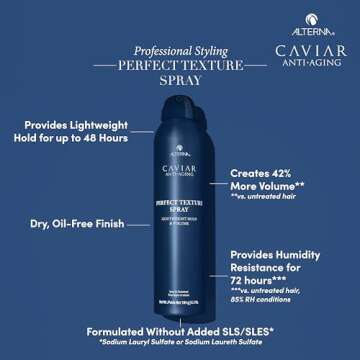 Alterna Caviar Professional Styling Perfect Texture Spray, 6.5 Ounce (Pack of 1)