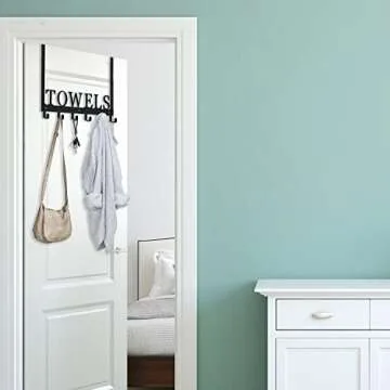 Over The Door Hooks - Versatile Towel Holder Rack