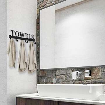 Over The Door Hooks - Versatile Towel Holder Rack