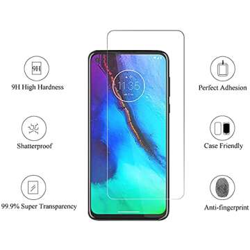 Futanwei Compatible with Consumer Cellular ZMax 11 Phone Case & Screen Protectors | ZMax 11 Case with Ring Holder Finger Kickstand | [4 Pack] ZMax 11 Screen Protector | Slim Fit | Matte Black TPU Case