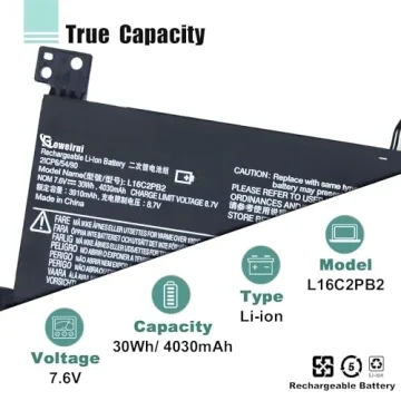 BOWEIRUI L16C2PB2 Battery Replacement for Lenovo Laptops