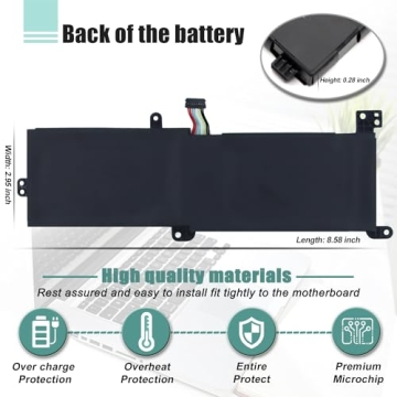 BOWEIRUI L16C2PB2 Battery Replacement for Lenovo Laptops