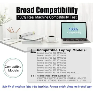 BOWEIRUI L16C2PB2 Battery Replacement for Lenovo Laptops