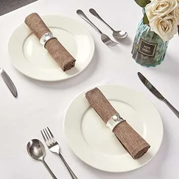 Mebakuk Premium Cloth Napkins Set of 6 for Dining