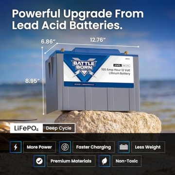 Top-rated 100Ah Lithium-Ion RV Battery - Battle Born