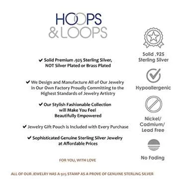 Hoops & Loops - Sterling Silver 15mm High Polished Click Top Hoop Earrings in Sterling Silver