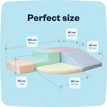 IGLU Set 6 Pastel Soft Play Forms - Safe & Fun Play for Toddlers 1-3