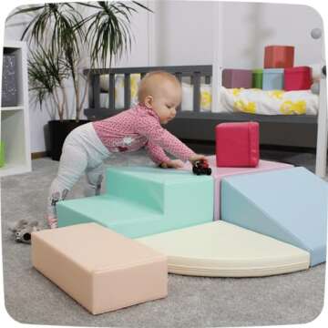 IGLU Pastel Soft Play Set for Toddlers 1-3 Years