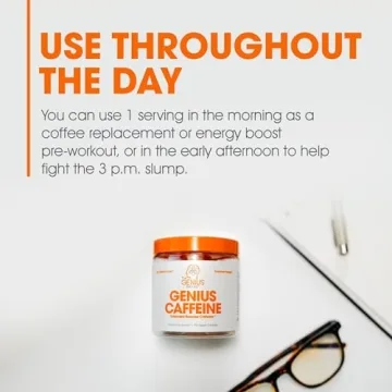 Genius Caffeine Pills 100mg Sustained Energy Focus Boost