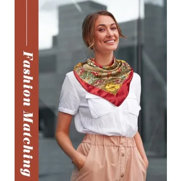 Satin Square Scarf for Women - Hair Wrap & Sleep