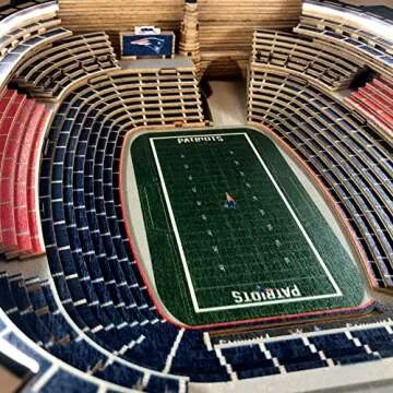 YouTheFan NFL New England Patriots 25-Layer StadiumView Lighted End Table