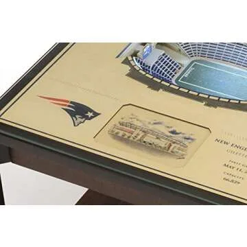YouTheFan NFL New England Patriots 25-Layer StadiumView Lighted End Table