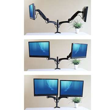 Seville Classics AIRLIFT 360 Dual Monitor Arm Adjustable