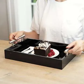 2 Pack Nesting Decorative Trays - Stylish Utility for Home