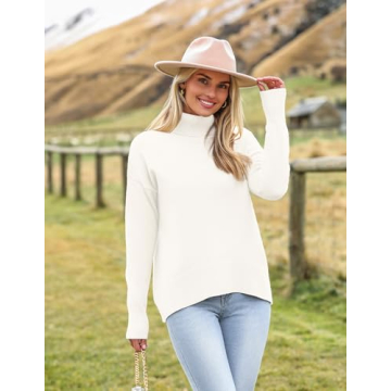 Zeagoo Women's Turtleneck Sweater for Cozy Style