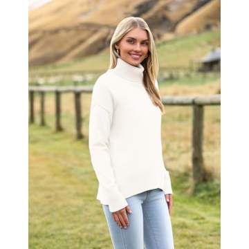 Zeagoo Women's Turtleneck Sweater for Cozy Style