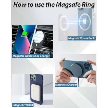 KALAPOP Ultra-Thin 6PCS MagSafe Rings for Any Phone