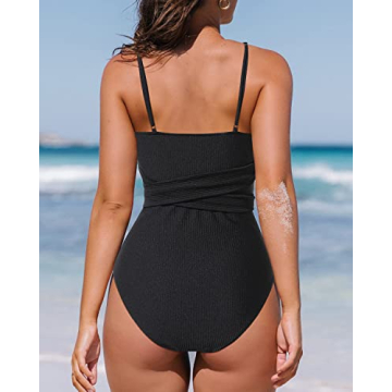 Roselychic Women's Stylish One Piece High Waisted Swimsuit