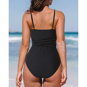 Roselychic Women's Stylish One Piece High Waisted Swimsuit