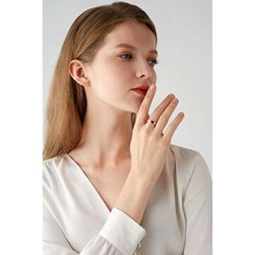 PDWZNBA Love Friendship Ring 18K Gold Silver Rose Plated Cubic Zirconia Stainless Steel Promise Ring Wedding Band Jewelry Birthday Gifts for Women