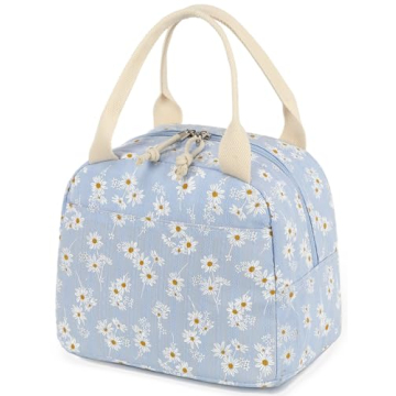 Bluboon Insulated Corduroy Lunch Bag for Travel